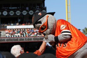 Lou Seal makes his move.