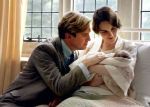 Downton Abbey -- Mary, Matthew and baby