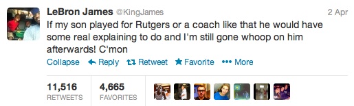 Lebron Tweet