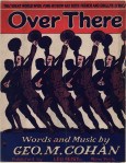 1917 sheet music cover for George M. Cohan's hit song, "Over There".