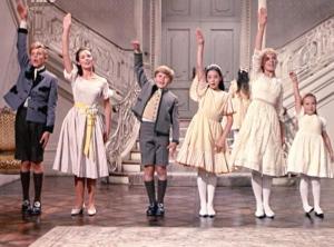 Photo of Von Trapp children singing "So Long, Farewell", Rodgers and Hammerstein's The Sound of Music