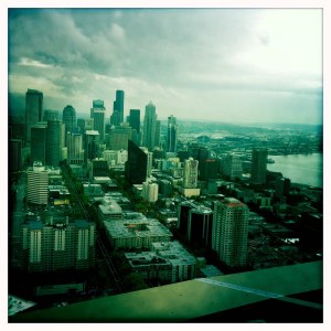View of Seattle and Puget Sound from the Space Needle
