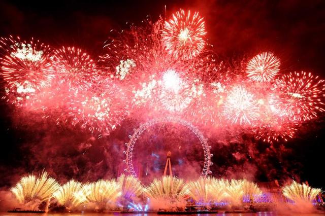 Fireworks as London rings in 2013.