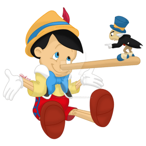 Pinocchio and Jiminy Cricket