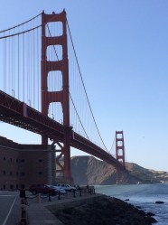 View of Golden Gate Bridge, San Francisco Bay